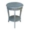 International Concepts Round Cambria  End Table, 18 W, 18 L, 24 in H, Wood, Heather Grey-Antique Washed OT105-18R-18 - alternate 6